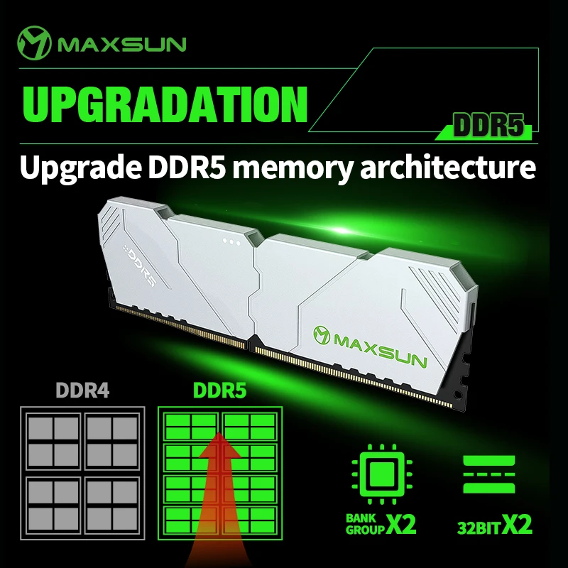 Ddr5 16Gb 6000Mhz - MAXSUN المبرد Memoria RAM DDR5 6000mhz