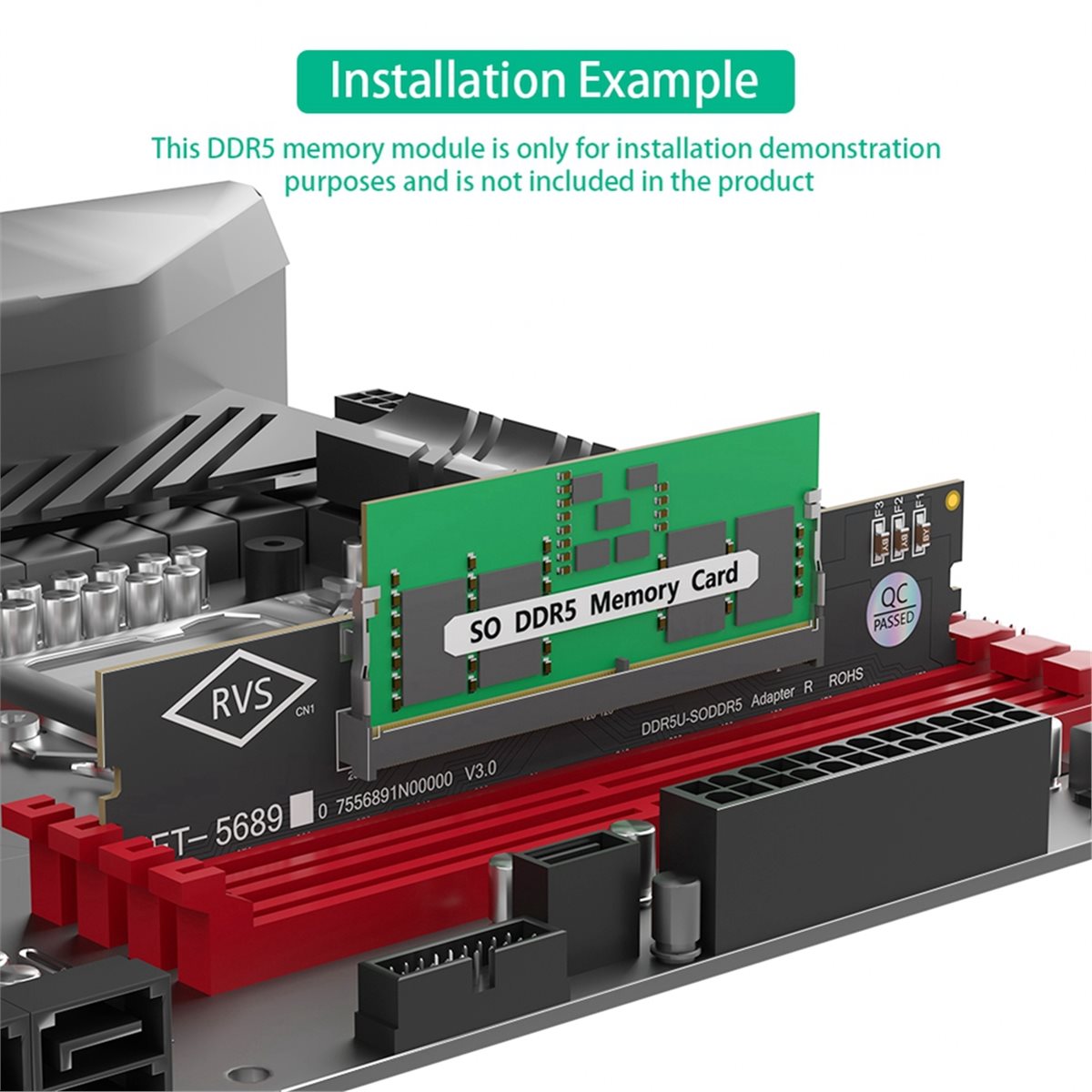 Ddr5 Sodimm - بطاقة محول ذاكرة DT1461 لتحويل ذاكرة