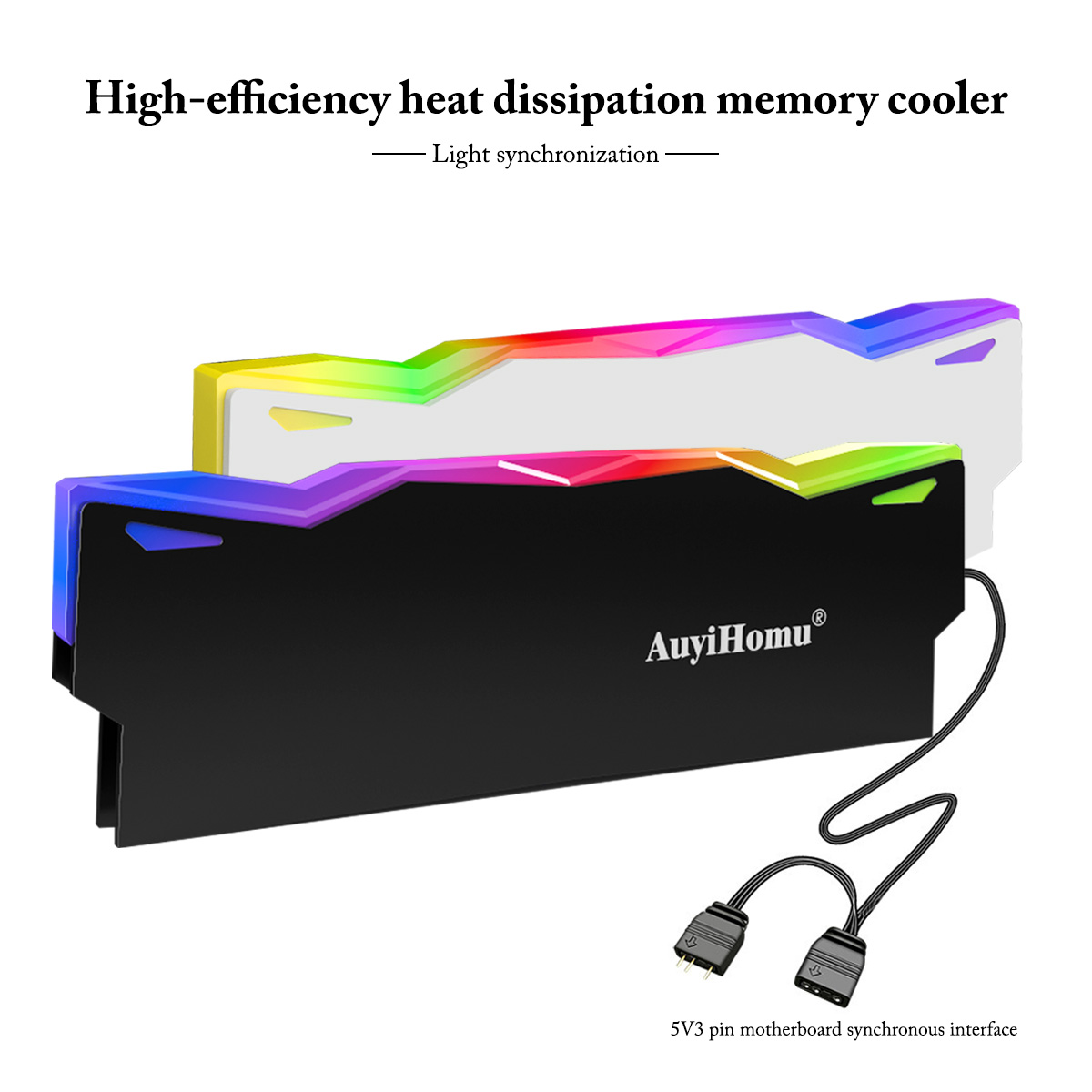 Ddr5 Rgb Ram - مشتت حراري RGB من AuyiHomu، مبرد
