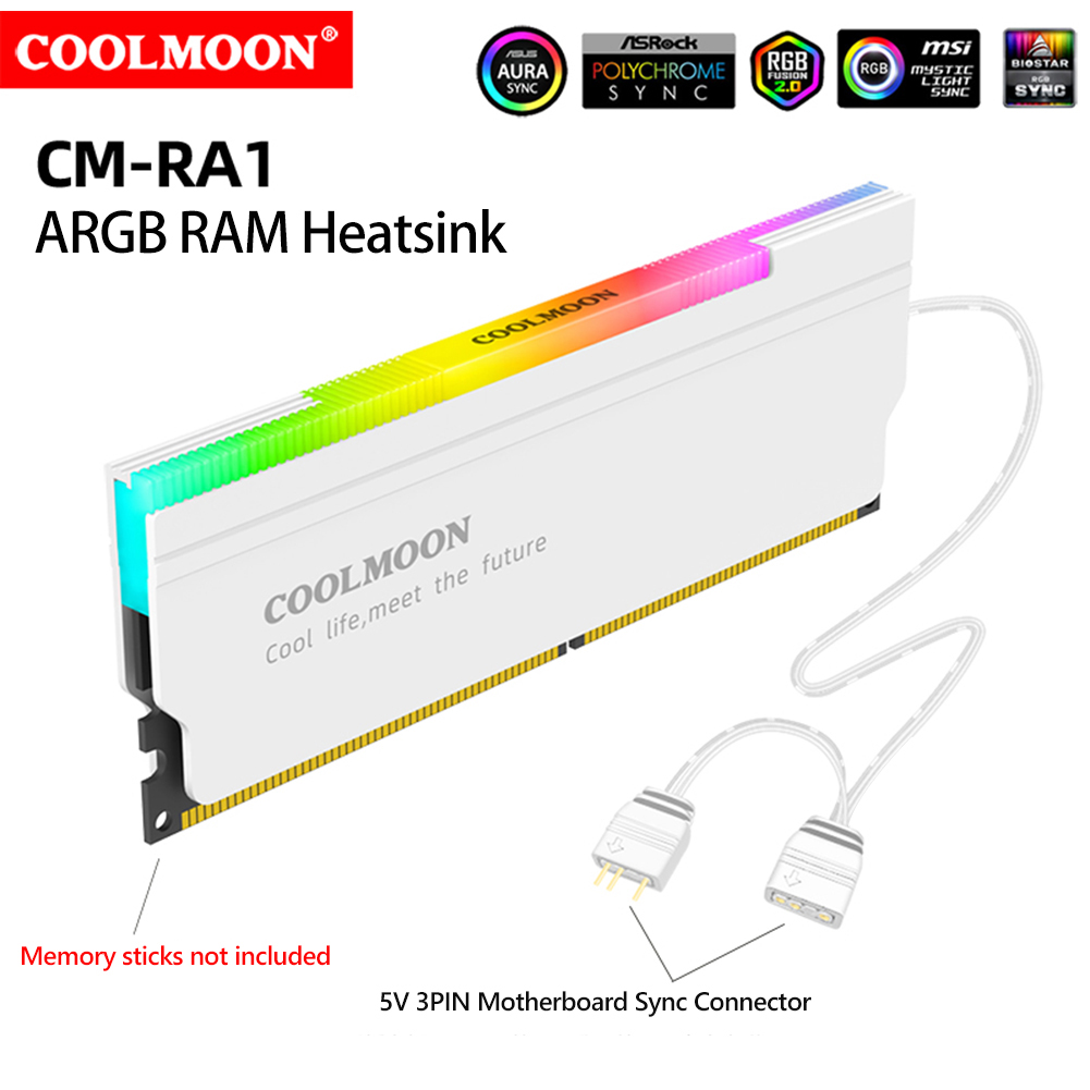 مشتت حراري COOLMOON 5V-3PIN AR - مراجعة Ddr5 Rgb Ram وسعره