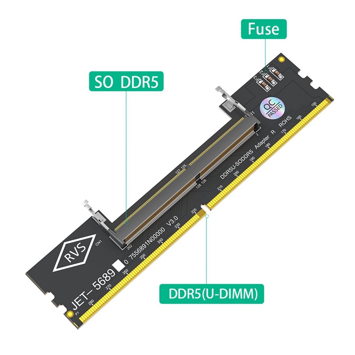بطاقة محول ذاكرة DT1461 لتحويل - مراجعة Ddr5 Sodimm وسعره