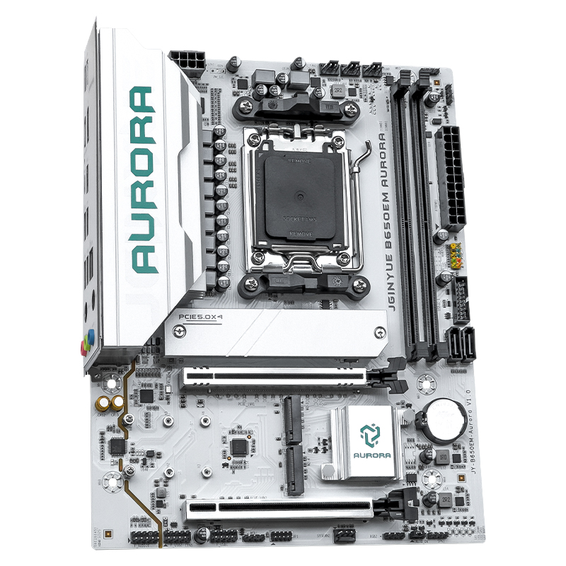 JGINYUE B650M AURORA اللوحة ال - مراجعة Ddr5 Rgb Ram وسعره
